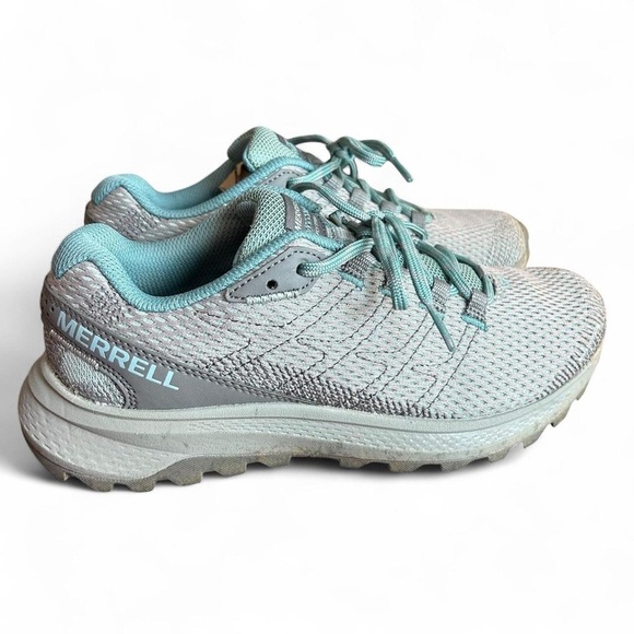 Merrell Fly Strike Trail Runners Gray/Teal Women’s 7 Hiking Shoes - Picture 5 of 9